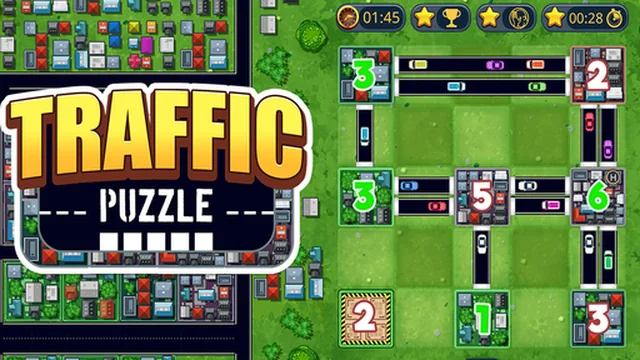 Traffic puzzle game Linky