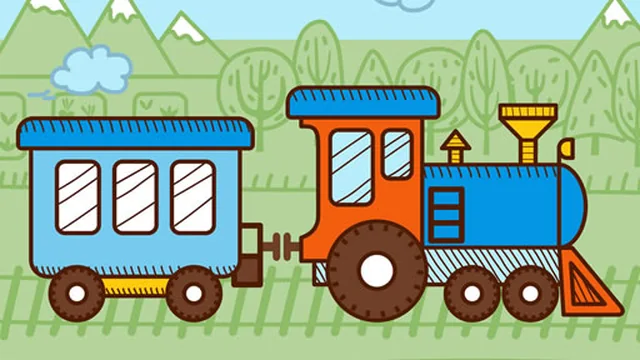 Trains For Kids Coloring