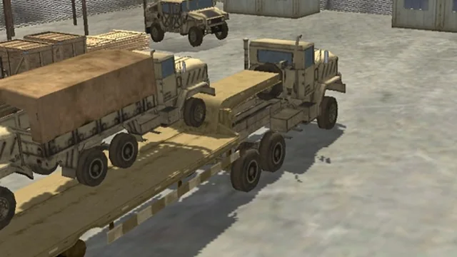 Transport Army vehicle truck driving