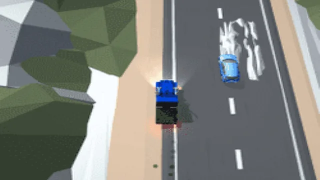 Truck And Police