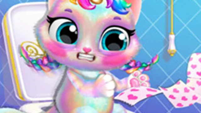 Twinkle My Unicorn Cat Princess Caring