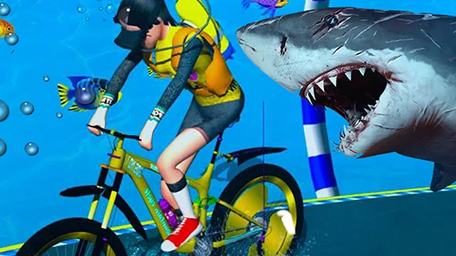 Underwater Bicycle Racing game thumbnail