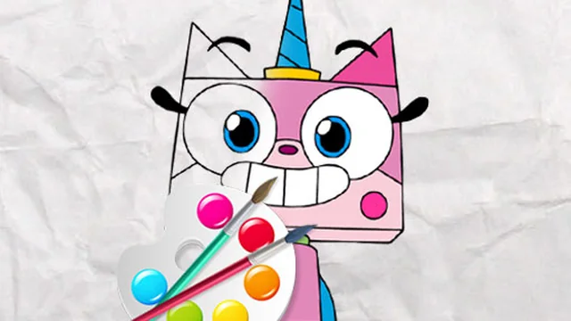 Unicorn Kitty Coloring Book
