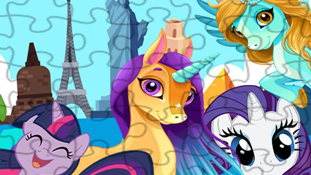 Unicorns Travel The World Puzzle