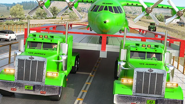 Us army car transport truck game thumbnail