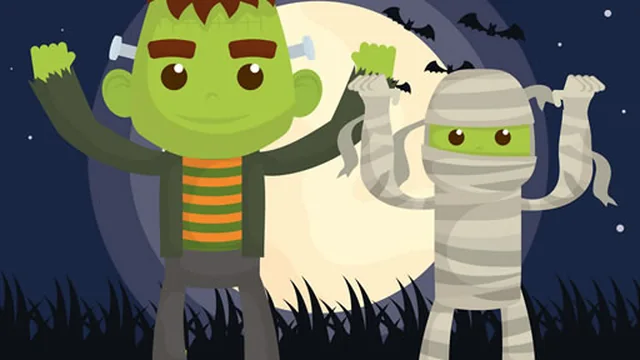 Vampires And Frankenstein Coloring