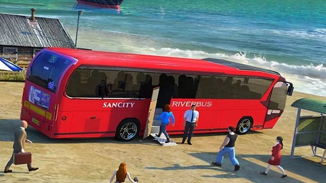 Water Surfer Bus Simulation Game 3D