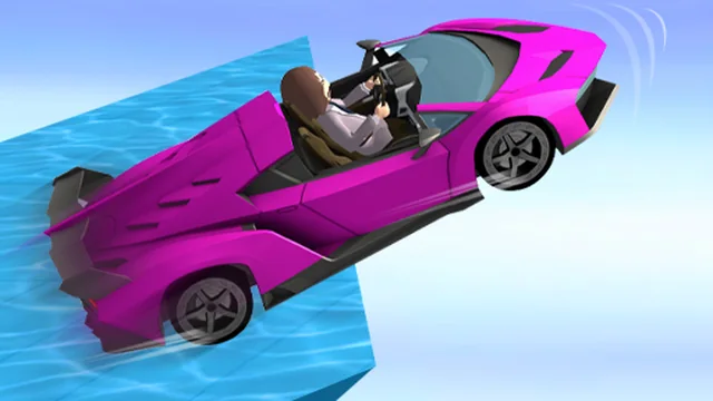 Water Surfer Car Stunt