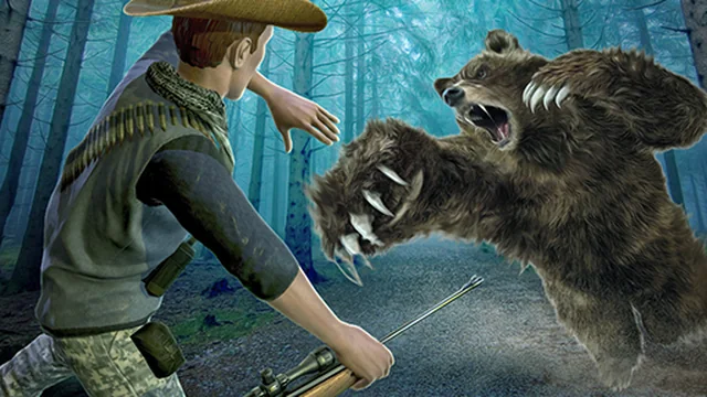 Wild Bear Hunting sniper shooting