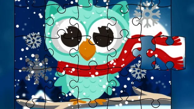 Winter Snowy Owls Jigsaw