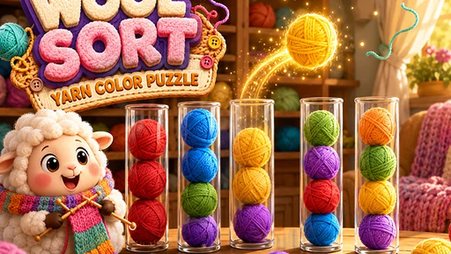 Wool Sort: Yarn Color Puzzle