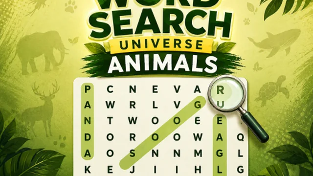 Word Search Universe Animals