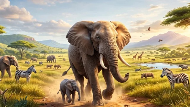 Zoo Elephant Simulator City Attack game thumbnail